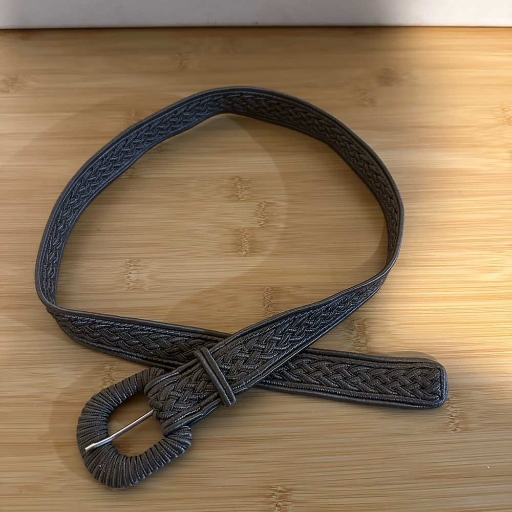 Collezione New York Taupe Braided Women's Belt - Size S